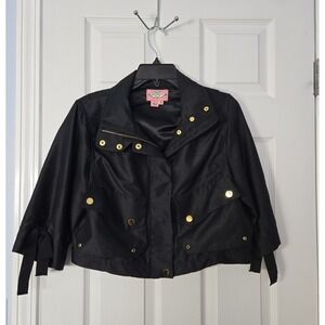 Phoebe Couture Girls Jacket Size 8 Zipup & Snap Closure